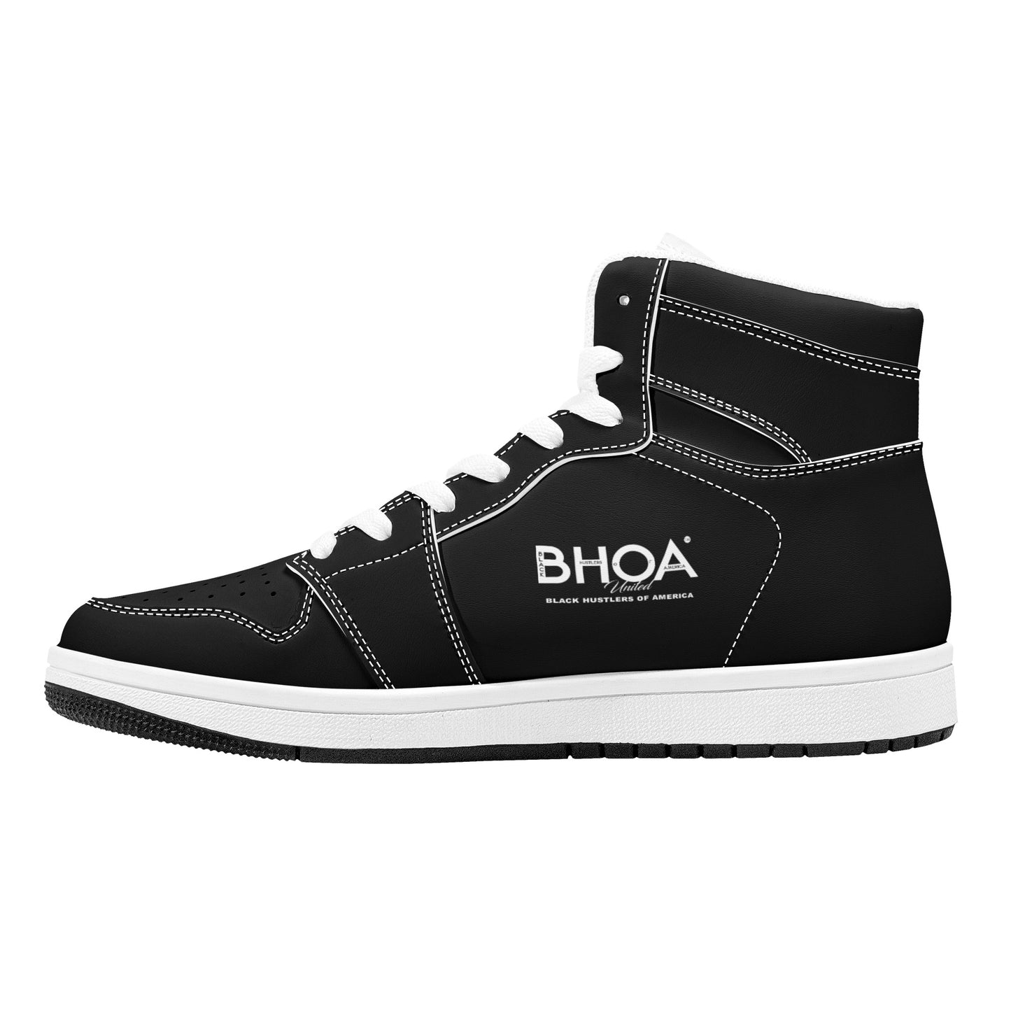 Womens High Top Leather Sneakers
