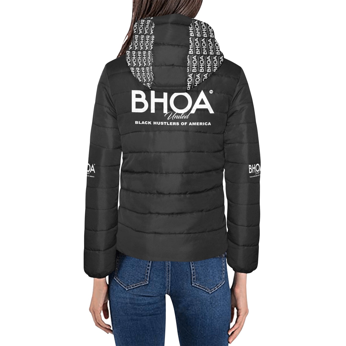 BHOA United Women's Padded Hooded Jacket