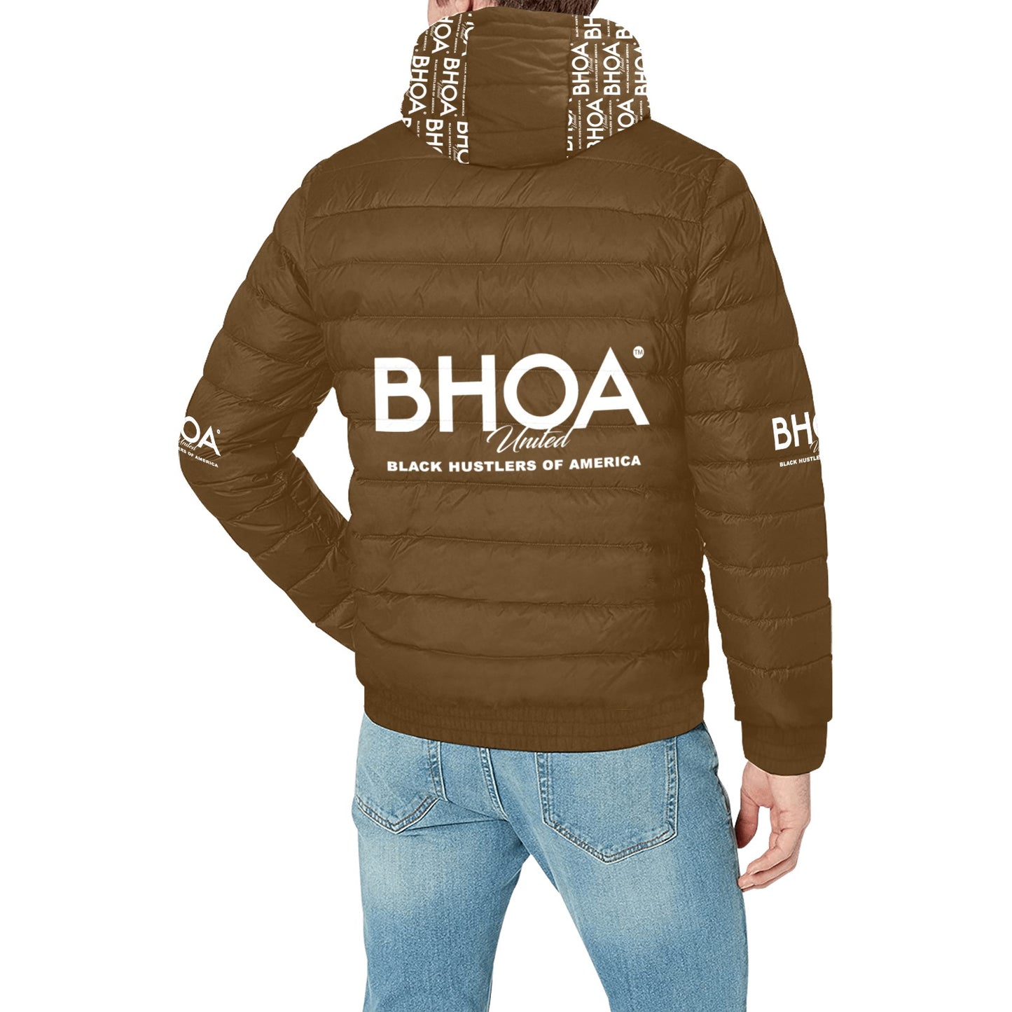 BHOA United Men's Padded Hooded Jacket