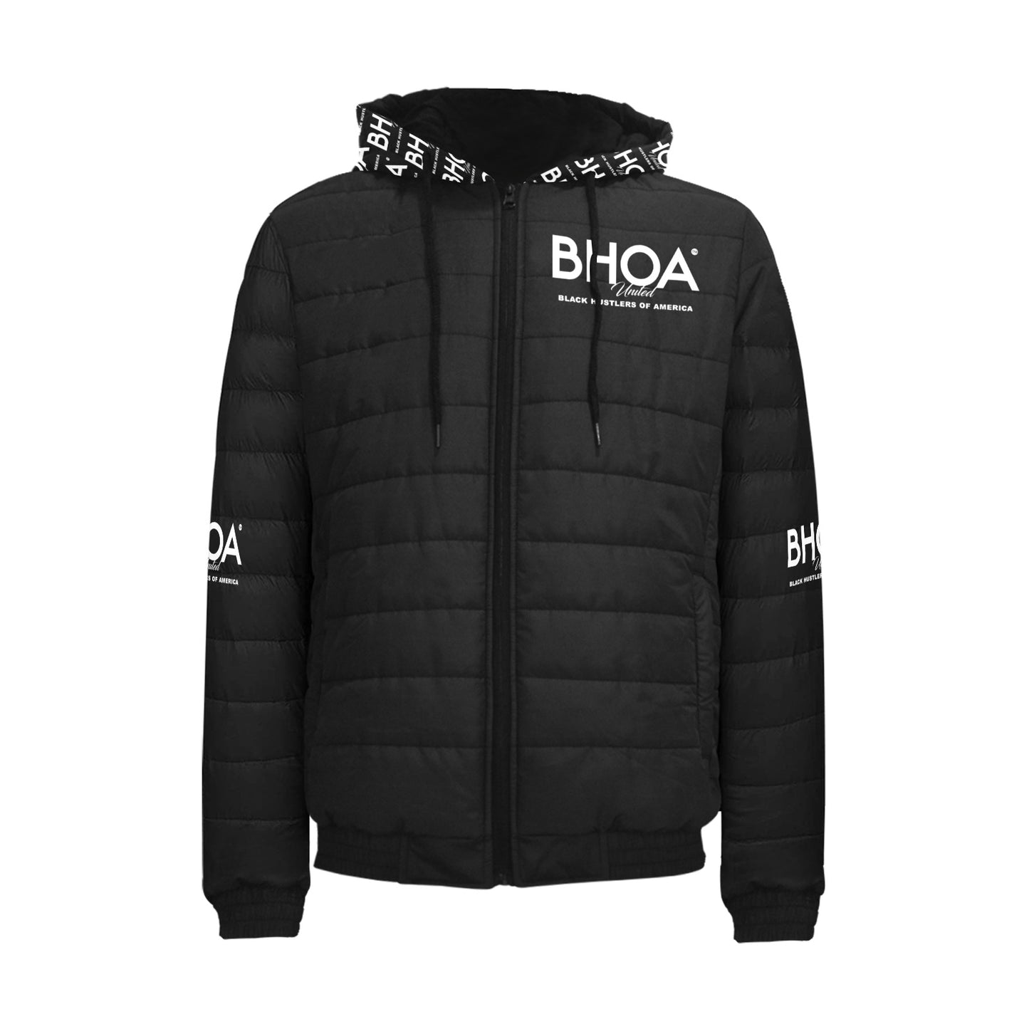 BHOA United Men's Padded Hooded Jacket